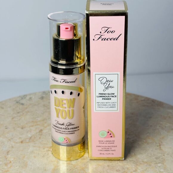 NIB Too Faced Dew You Luminous Face Primer 1.3 fl oz‎ Radiant Pearl Full Size - Picture 1 of 3
